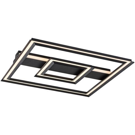 Plafoniera LED Rabalux Sidona geometrica nera 48W 48,5cm