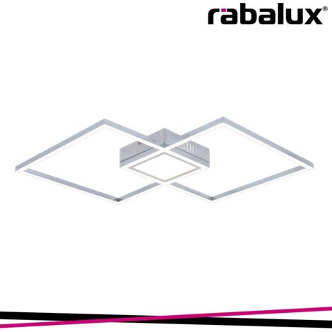 Plafoniera LED Rabalux Sirius 40W cromata quadrata 4000K