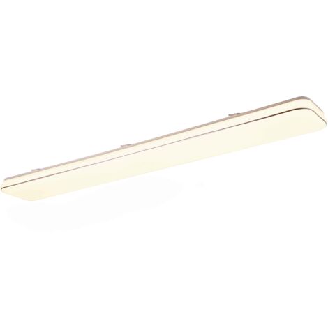 Plafoniera LED rettangolare, bianco, L120 cm, Blanca