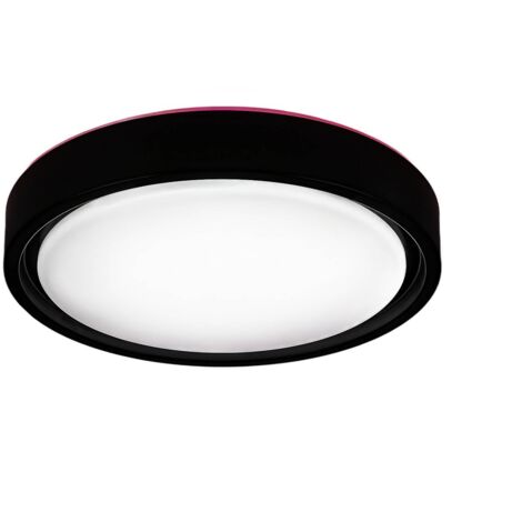 Plafoniera LED RGB 36cm 28W nera con telecomando Rabalux