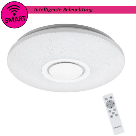 Plafoniera LED RGB 40cm 24W con speaker WiFi Rabalux