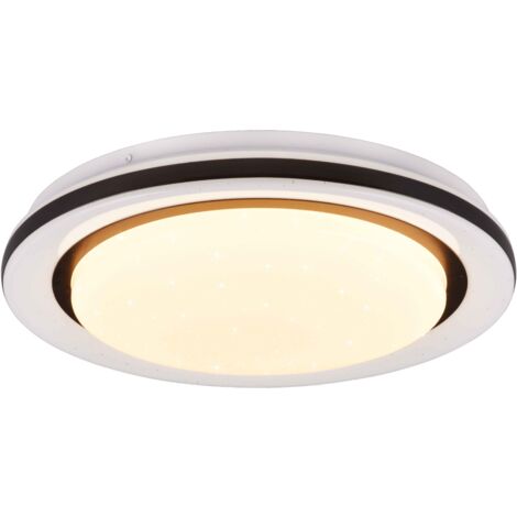 Plafoniera LED RGB, bianco, D38 cm, Cartida