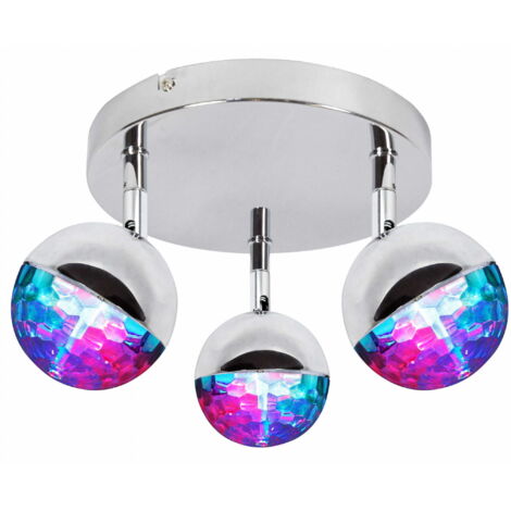 Plafoniera LED RGB Candellux Party 98-67784 cromo 32cm
