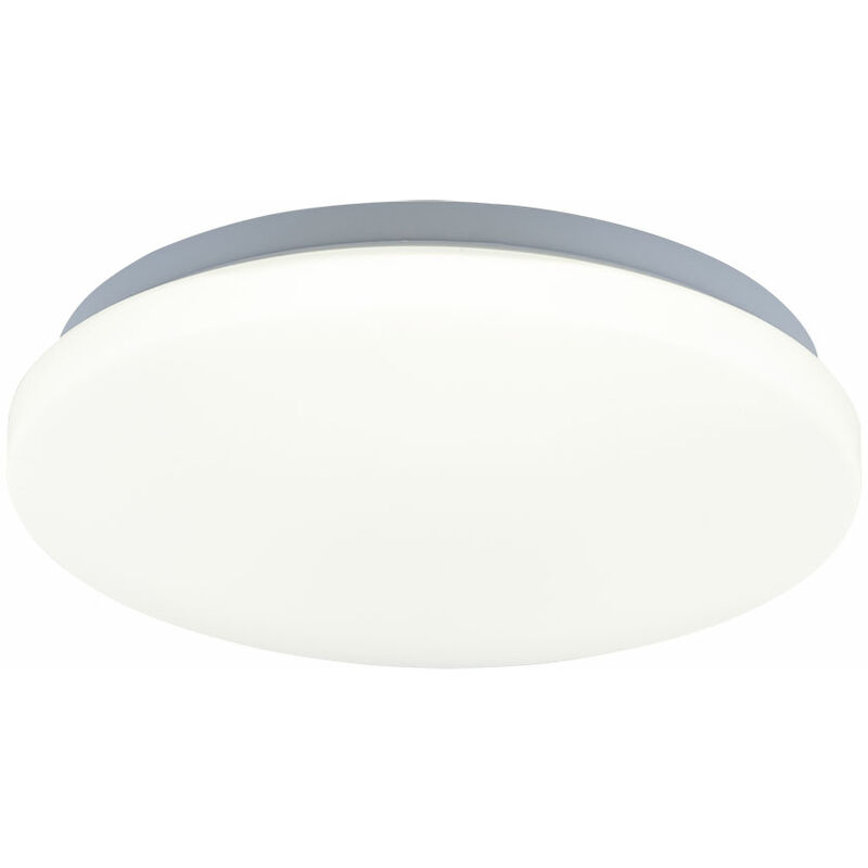 Image of Plafoniera led plafoniera corridoio lampada soggiorno luce, metallo plastica bianca rotonda, 20W 1500lm 4000K bianco neutro, d 28 cm