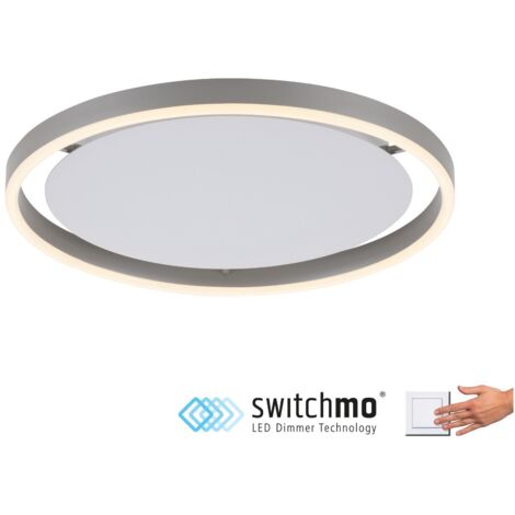Plafoniera LED rotonda 39,3cm 20W grigio RITUS Paul Neuhaus