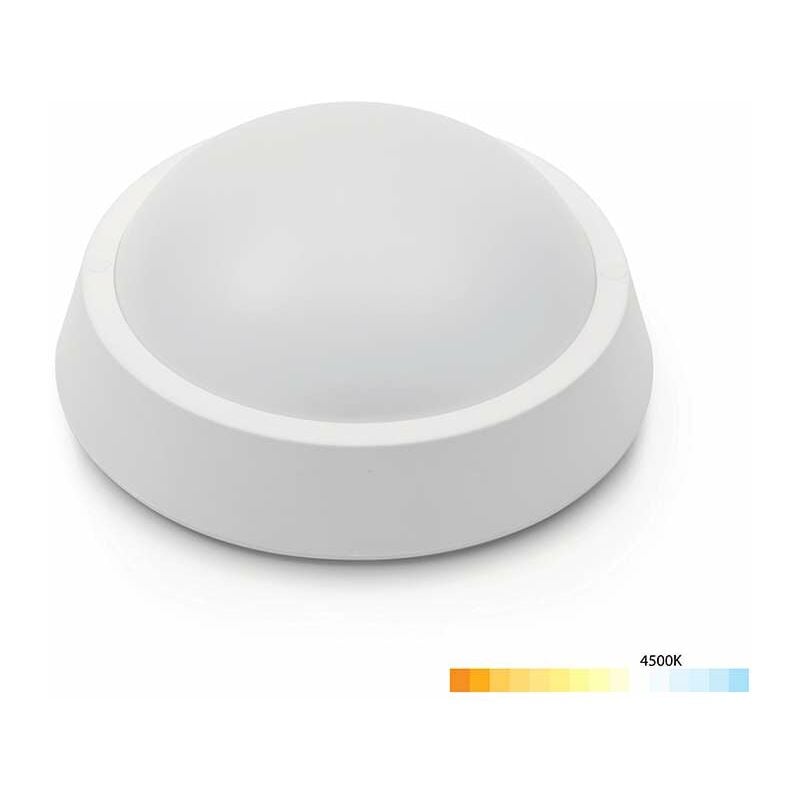 Image of Plafoniera led Rotonda 8W 640lm (43W) con Luce Emergenza 3h - Bianco Naturale 4500K