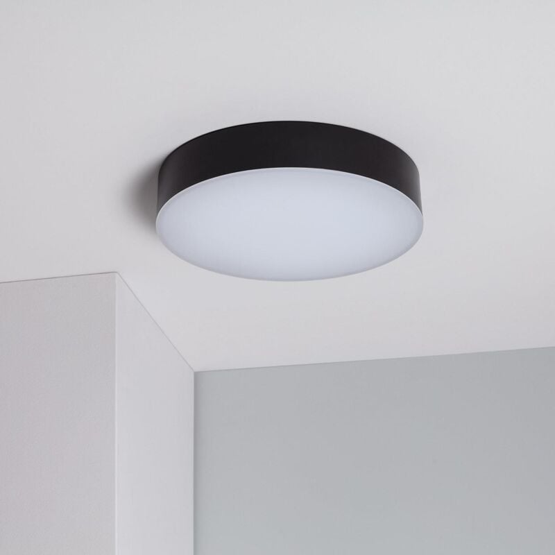 Efectoled - Plafoniera da Soffitto per Esterni led 21W Circolare Juno IP65 Ø320 mm 4000K Bianco Naturale