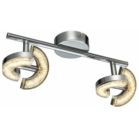 Plafoniera LED Semic 4 luci regolabili cromata Reality