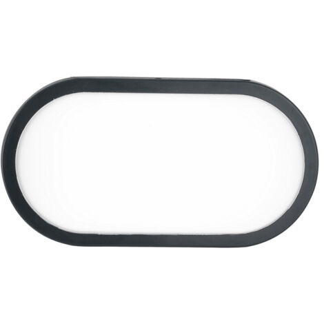 PLAFONIERA LED SHELLY ANTRACITE OVALE 15W1900LM CCT IP65 14 5X7X21 5CM