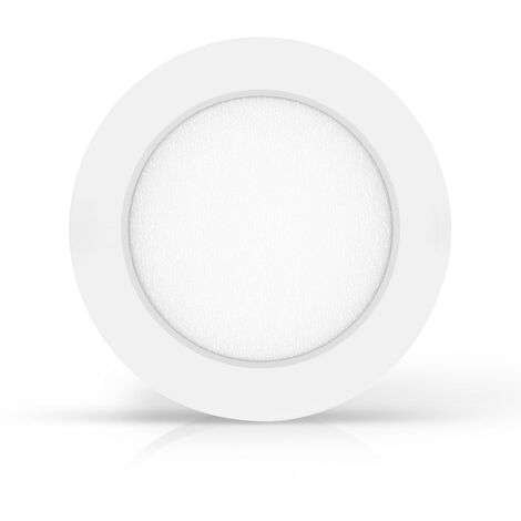 Plafoniera Led slim 6W Bianca Rotonda Bianco caldo 3000K Aigostar