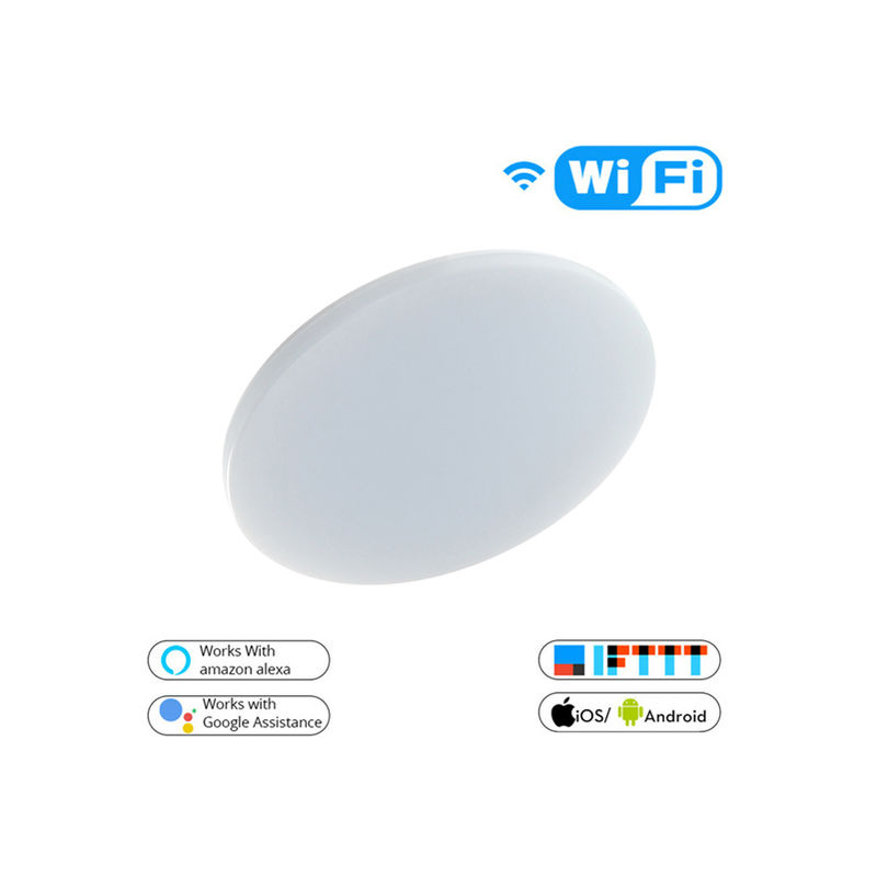 Image of Plafoniera Led Smart Tuya Rotonda 24W WiFi Bianco temperatura colore regolabile