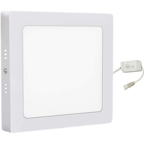 Plafoniera Led Soffitto Quadrata 18W Luce Fredda 20x20 Pannello Faretto