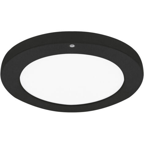 Plafoniera LED Struhm Olgierd nero/bianco 30cm 24W sensore