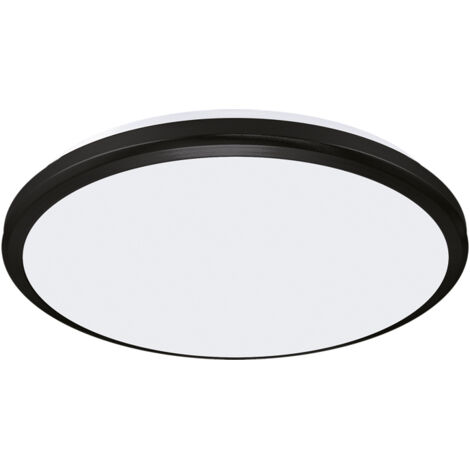 Plafoniera LED Struhm Planar nera Ø21cm 12W 4100K IP54