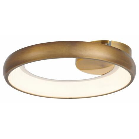Plafoniera LED Thea anello oro scuro 30cm 20W Reality