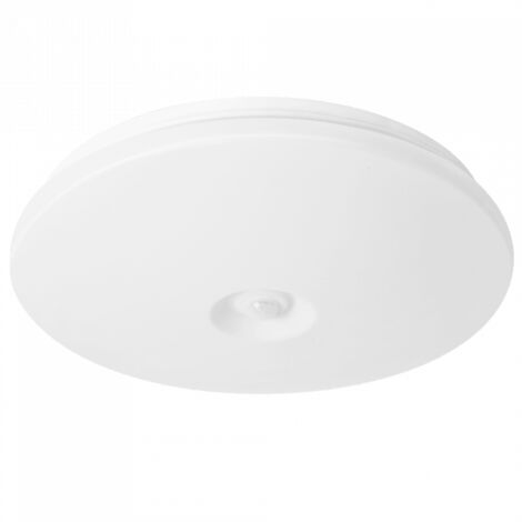 Plafoniera LED tonda 12W 4000K IP44 PIR Ecolight bianca