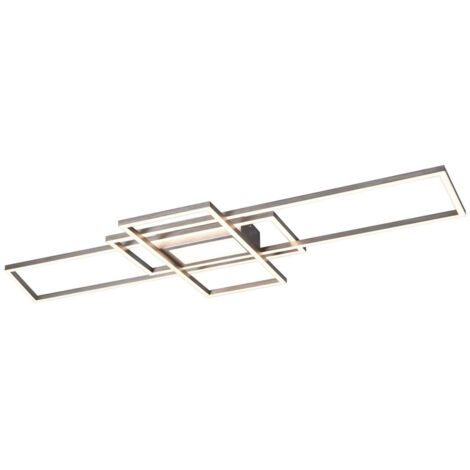 Plafoniera LED Trio Irvine 105cm cromo bianco 620010407