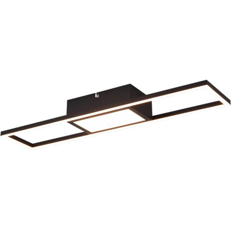 Plafoniera led trio lighting rigido 22w 2700/6000k nero -r67172132