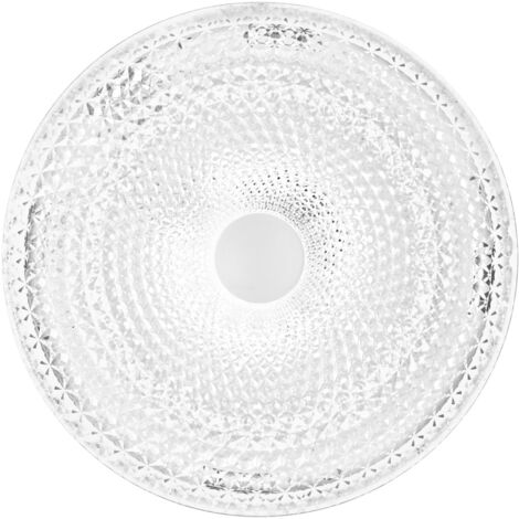 "Plafoniera LED UNIKA bianca effetto diamantato con CCT. Wi-Fi e telecomando incluso 50 cm."