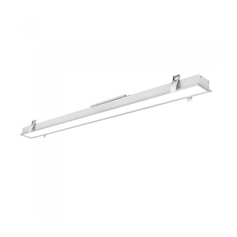 Image of Luce lineare led Samsung chip - 40W incasso corpo bianco 4000K w: 90MM - Luce naturale