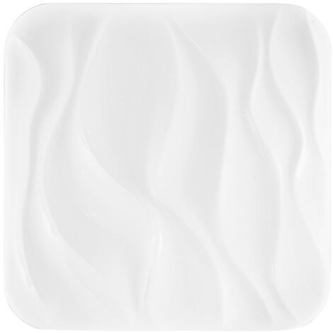 "Plafoniera LED WAVE bianca 18W con 3 step cct con memory function per personalizzazione dei Kelvin"