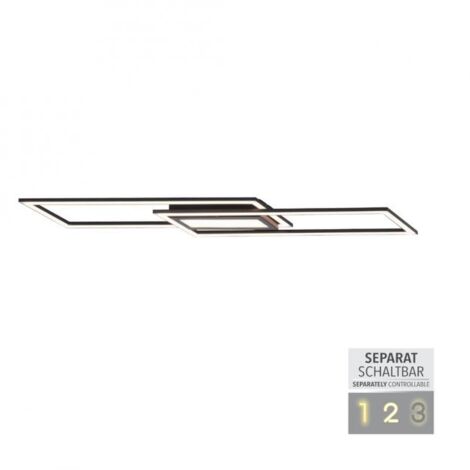 Plafoniera lineare Asmin LED 45W 100cm nera Leuchten Direkt