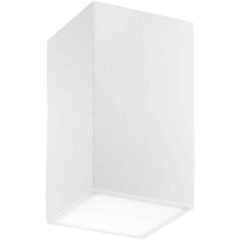 "Plafoniera LIVING in gesso bianco verniciabile 11 cm."