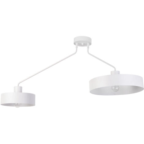 Plafoniera loft bianca Jumbo 2 luci E27 Sigma Lighting