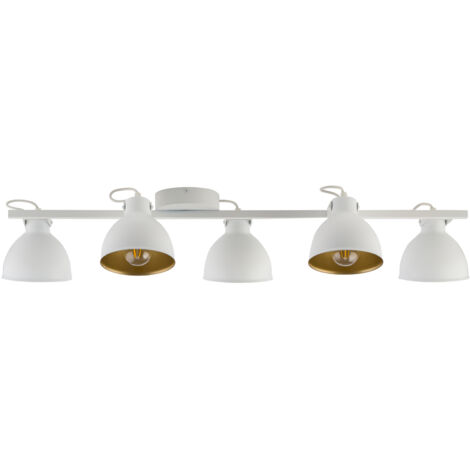 Plafoniera loft bianco oro 5 luci E27 Mars Sigma Lighting