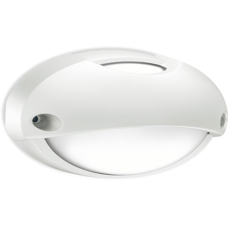Plafoniera da parete Lombardo airy top ovale 300, attacco e27, colore decorazione bianco, lampadina non inclusa, lom lb82321