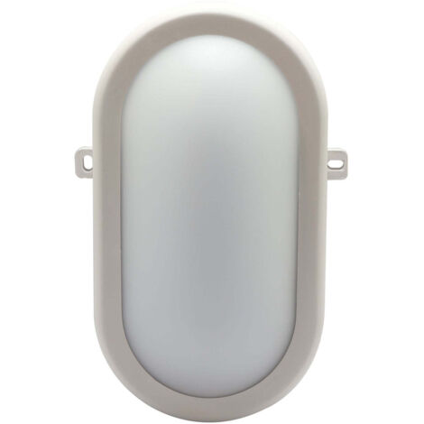 PLAFONIERA LUCE LAMPADA BRIXO OVAL LED POTENZA 12W CM. 22x14xH9