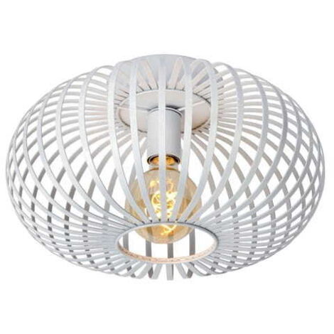 Plafoniera Lucide Manuela bianca metallo 40 cm E27 60W
