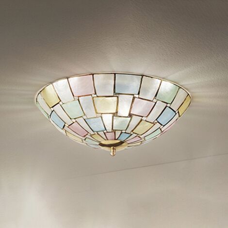 PERENZ Plafoniera Madreperla Decorato Multicolor D. 40 Cm