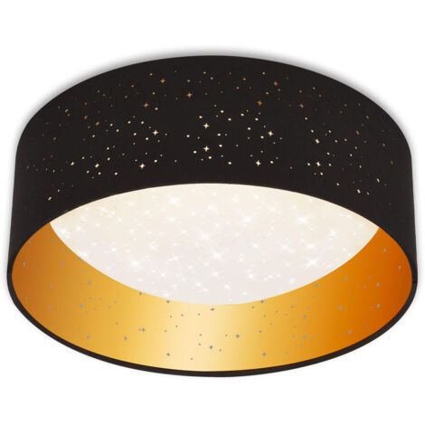 Plafoniera Maila led 32,5 cm 12w 1200lm nero oro