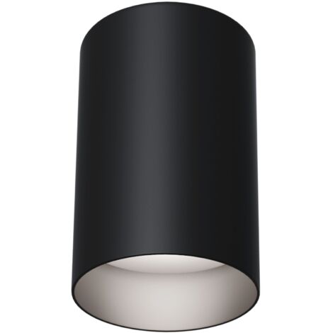 Plafoniera Maytoni Slim nera GU10 8,5 cm C014CL-01B