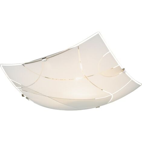 Plafoniera Metallo Bianco, 1 x E27