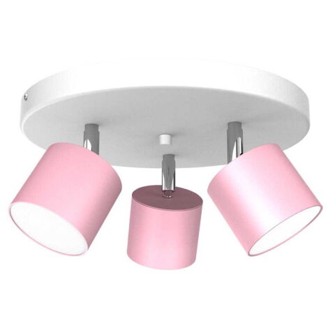 Plafoniera Milagro Dixie 3 luci GX53 20W rosa Ø30cm