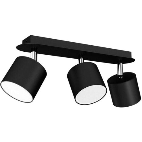 Plafoniera Milagro Dixie MLP7601 3 luci GX53 20W nera