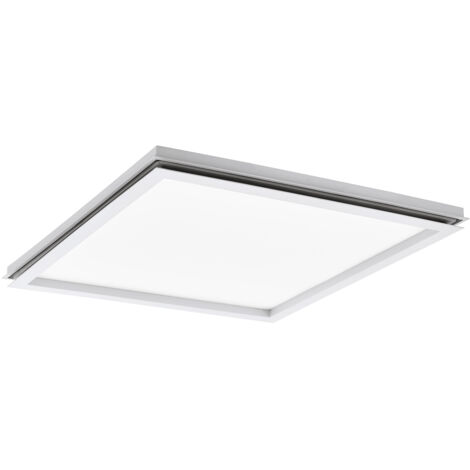 Plafoniera Minimal Lazaras Alluminio Bianco Luce Led Integrato 22W Ip20