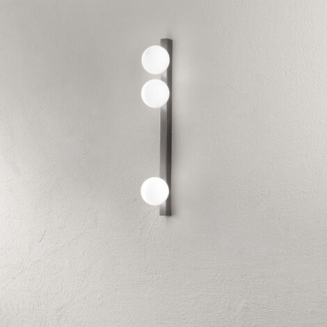 Plafoniera Minimal Snooky Metallo Grigio 3 Luci G9 Ip20