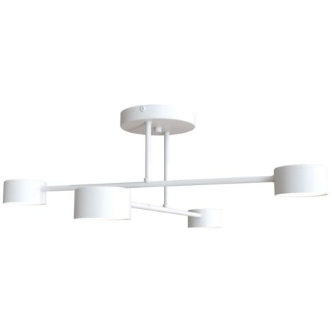 Plafoniera minimalista bianca HALO 60cm 4xGX53 Emibig