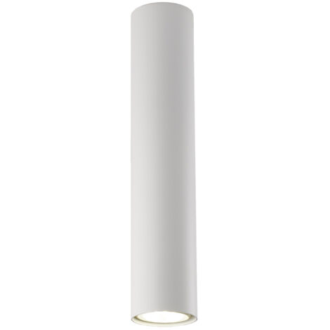 Plafoniera Moderna A Cilindro Dag 1 Luce Gu10 In Ferro Laccato Bianco