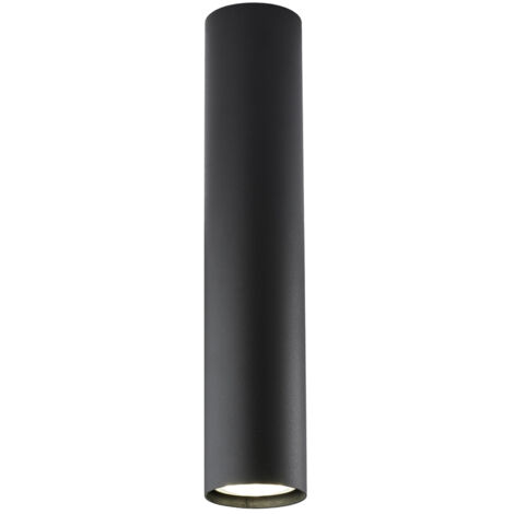 Plafoniera Moderna A Cilindro Dag 1 Luce Gu10 In Ferro Laccato Nero
