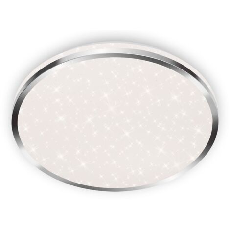 Plafoniera Moderna Acorus Spalsh Plastica Cromo Led Integrato 18W 4000K