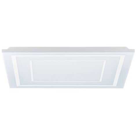 Plafoniera Moderna Albarca Alluminio Bianco Luce Led Integrato 29W