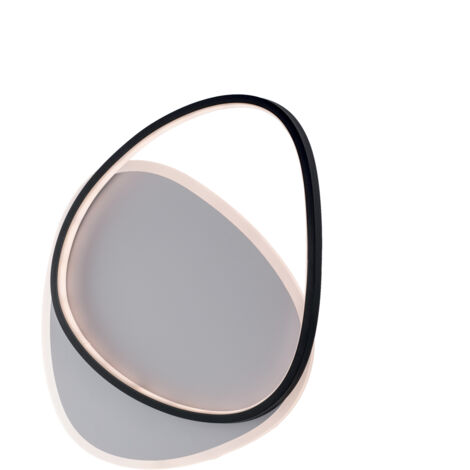 Plafoniera Moderna Amy Led Integrato Cct Alluminio Bianco E Nero 44 W