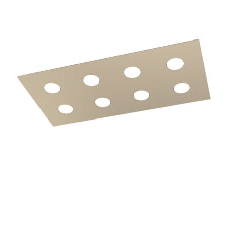 Plafoniera Moderna Area Metallo Sabbia Metallo 8 Luci Gx53