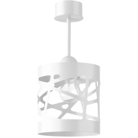 Plafoniera moderna bianca rotonda 17,5cm E27 Sigma Frez