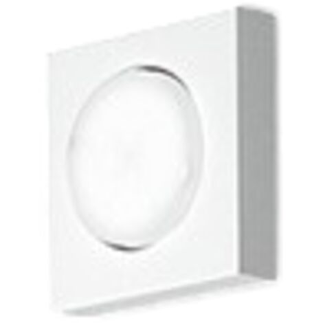 Plafoniera Moderna Bottone Metallo Bianco Opaco 1 Luce Gx53 Ip20