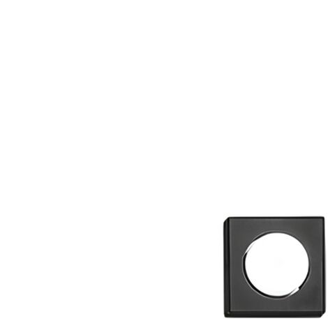 Plafoniera Moderna Bottone Metallo Nero Opaco 1 Luce Gx53 Ip20